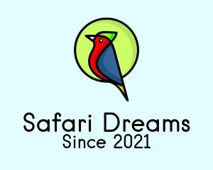 Colorful Safari Bird  logo design