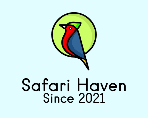 Colorful Safari Bird  logo design