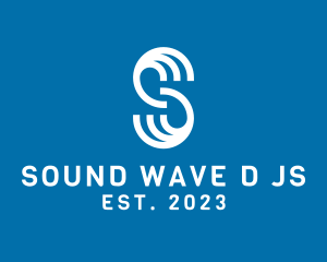 Ribbon Wave Letter S logo design