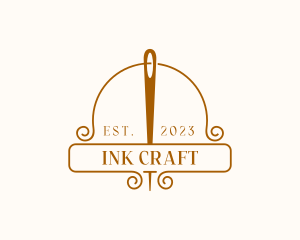 Needle Craft Tailoring logo design