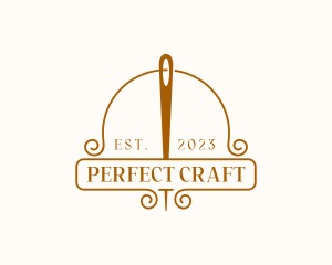 Needle Craft Tailoring logo design