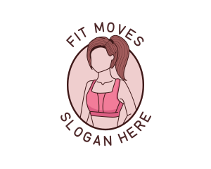 Fitness Woman Bra logo