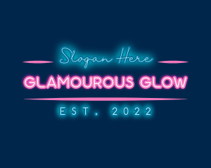 Neon Glow Business logo design