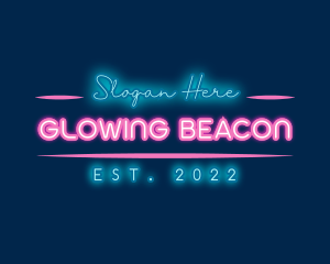 Neon Glow Business logo design