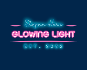 Neon Glow Business logo design