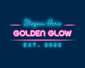 Neon Glow Business logo design