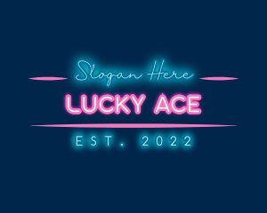 Neon Glow Business logo design