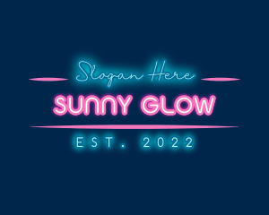 Neon Glow Business logo design