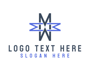 Gaming - Creative Cross Letter M logo design