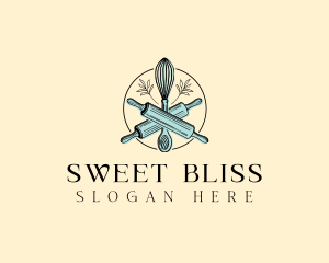 Baking Whisk Pastry logo design