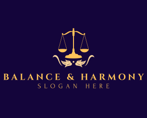 Legal Leaf Scale logo design