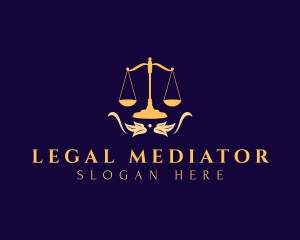 Legal Leaf Scale logo design