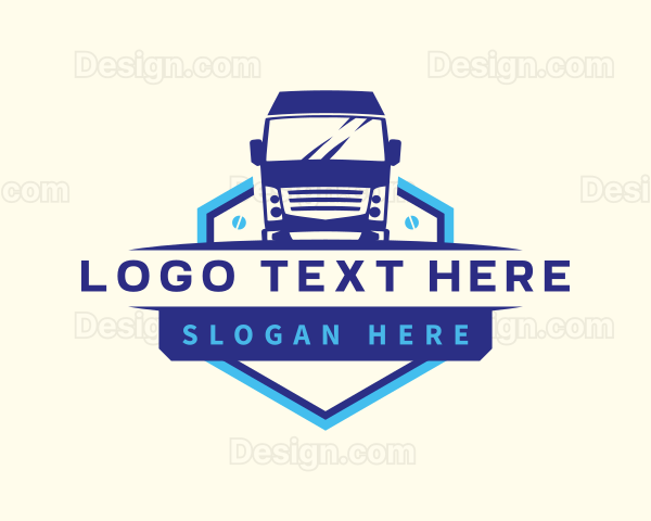 Truck Transportation Logistics Logo