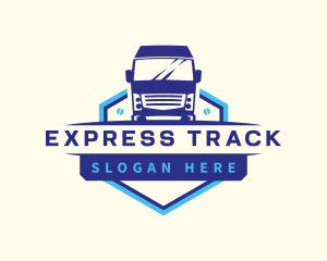 Truck Transportation Logistics logo design