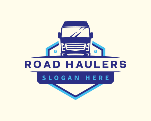 Truck Transportation Logistics logo design