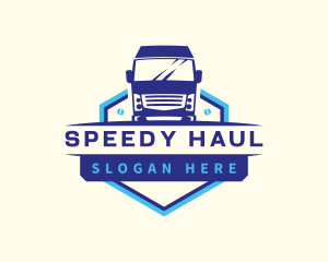 Truck Transportation Logistics logo design