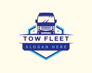 Truck Transportation Logistics logo design