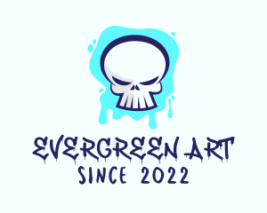 Skull Graffiti Art  logo design