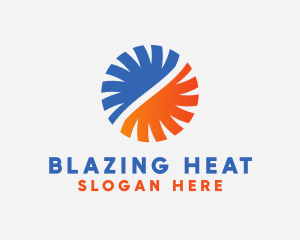 Industrial Cooling Heating logo design