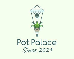 Hanging Plant Pot logo design