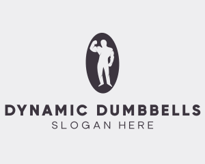 Fit Muscular Bodybuilder logo