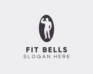 Fit Muscular Bodybuilder logo design