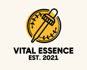 Essential Oil Dropper logo design