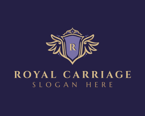 Royal Wings Shield logo design