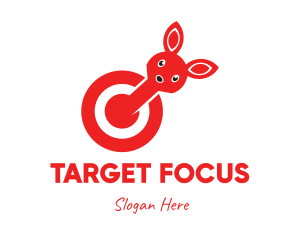 Red Bunny Target logo design