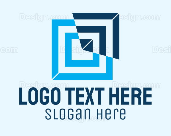 Geometric Optical Illusion Logo