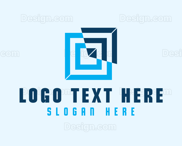 Geometric Optical Illusion Logo