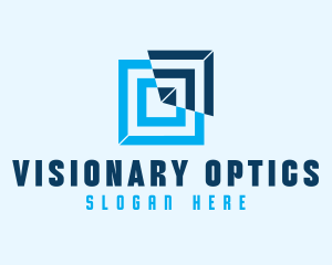 Geometric Optical Illusion  logo design