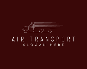 Fast Logistics Truck logo design