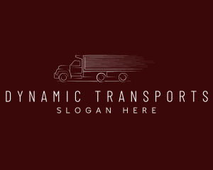 Fast Logistics Truck logo design