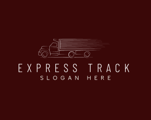 Fast Logistics Truck logo design