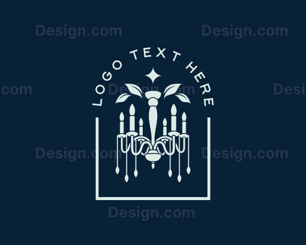 Candle Chandelier Lighting Logo