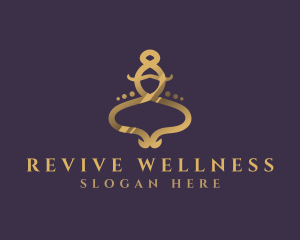 Royal Wellness Spa logo design