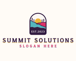 Mountain Summit Trekking  logo design