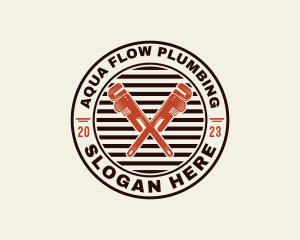 Pipe Wrench Plumber logo