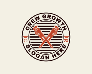 Pipe Wrench Plumber logo