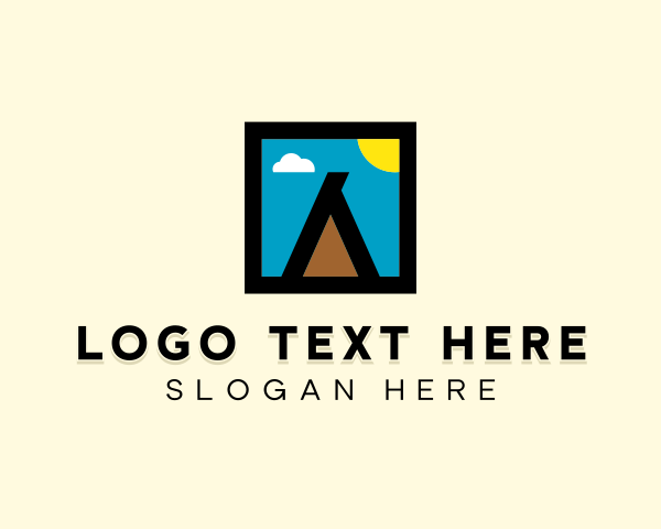 Post Stamp logo example 3