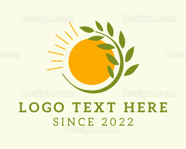 Eco Friendly Farm Plant Logo