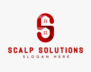 Real Estate Letter S logo design