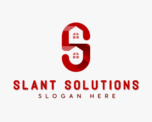 Real Estate Letter S logo design