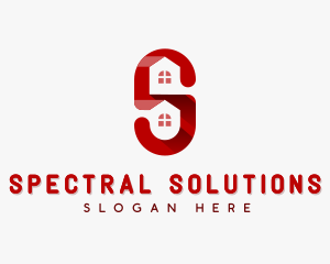 Real Estate Letter S logo design