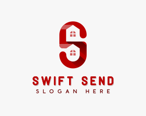 Real Estate Letter S logo design