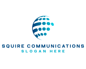 World Global Communication Logistics logo design