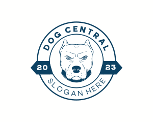 Pitbull Dog Animal logo design