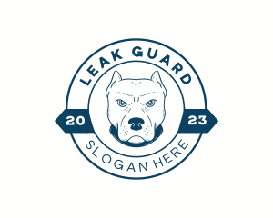 Pitbull Dog Animal logo design