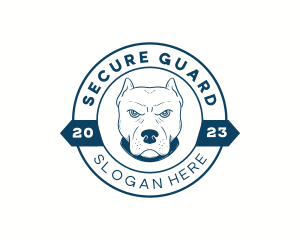 Pitbull Dog Animal logo design